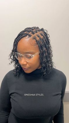 NYC BRAIDER ✨💆🏽‍♂️ | Let’s get into these shoulder length Boho Knotless Box Braids 😍 @neshaa.styles_ - - - - #brooklynhairstylist #neshaastyles… | Instagram Boho Knotless Box Braids, Knotless Box Braids, Boho Knotless, Single Braids, Pretty Braided Hairstyles, School Hairstyles, Back To School Hairstyles, Braids For Black Women, Au Naturale