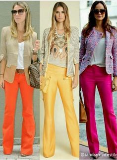 How about: 'Stylish Spring Work Outfits: Elevate Your Look with Blazers'?" https://www.youtube.com/watch?v=pQyHV_AEePw&t=38s Cute Office Outfits, Spring Work, Spring Work Outfits, Bright Fashion, Summer Attire, Colored Pants, Stylish Clothes For Women