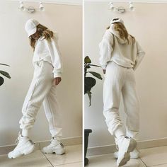 New Collection Winter 2020 2 Piece Jogger Suit Women Set - Breathable, Sustainable. - Streetwear, Sexy 2 Pcs Women. - Material: Cotton / Polyester. - Quality Guaranteed. Sustainable Streetwear, Yoga Scrub Pants, Lululemon Black Leggings, Suit White, Black Sweats, Black Capris, White Pullover, Striped Wide Leg Pants, Panel Leggings