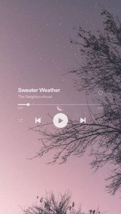 sweater weather spotify song on pink trees sky Pop Astetic Wallpaper, Astetic Wallpapers Music, Cute Song Wallpapers, Sweater Weather Aesthetic Wallpaper, Sweater Weather Spotify, Music Asthetics Wallpaper, Sweater Weather Song, Spotify Playlist Wallpaper, Sweater Weather Wallpaper