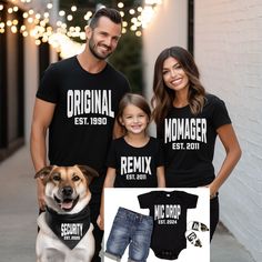 Matching Family Christmas Shirts and Sweatshirts! Black Family Matching T-shirt For Holiday, Family Matching Black T-shirt For Holiday, Black Family Matching Holiday T-shirt, Pregnancy Announcement Family, Christmas Pregnancy, Pregnancy Announcement Shirt, Family Christmas Shirts, Christmas Couple, Pregnancy Reveals