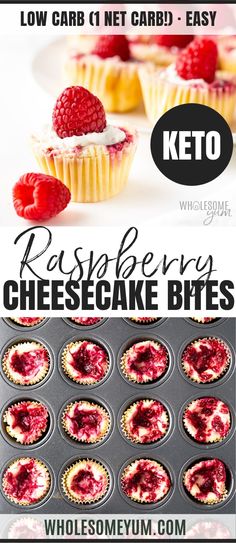 keto raspberry cheesecake bites are ready to be eaten