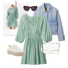 easter outfits green dress and denim jacket Dress And Denim Jacket, Beautiful Spring Dresses, Family Brunch, Statement Jacket, Outfits To Wear, Easter Outfit