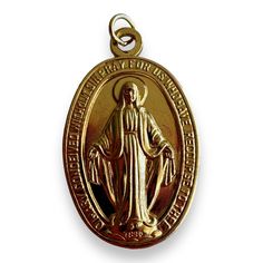 Enhance your spiritual journey with our Gold Plated Miraculous Medal Pendant from Rome, blessed by the Pope. Shop now for authentic Catholic gifts like Miraculous Medals, Vatican souvenirs, and religious jewelry. Free UPS shipping on eligible orders Spiritual Jewelry With Miraculous Medal As Gift, Gold Spiritual Jewelry And Charms For Blessing, Spiritual Jewelry With Miraculous Medal For Blessing, Saint Catherine, Divine Grace, The Pope, Catholic Medals, Luxe Jewelry, Francis Of Assisi