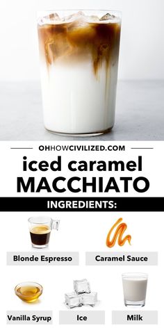 iced caramel macchiato ingredients and instructions