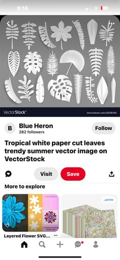 an image of some type of paper cut out on the app store's website