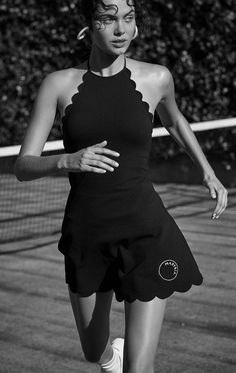 SPORTCLEAN Bianca Dress in Black – Marysia Tennis Dress Outfit, Bianca Dress, Tennis Outfit Women, Resort Wear For Women, Venus Dresses, Tennis Skirts, Tennis Fashion, Sweat It Out, Sport Dress