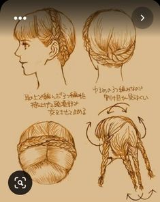 Historical Japanese Hairstyles, Traditional Swiss Hairstyles, Traditional Scandinavian Hairstyles, Dirndl Hair, Hair Reference