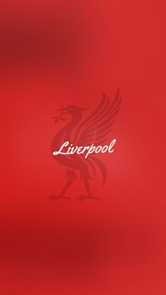 the liverpool logo on a red background