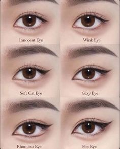 Makeup Ala Korea, Makeup Asia, Makeup Ulzzang, Maquillage Yeux Cut Crease, Tutorial Eyeliner, Membentuk Alis