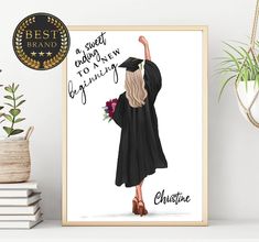 a graduation poster with the words, best friend and graduate's name on it