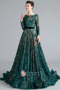 green sequin formal dresses sparkly Prom Dresses Open Back, Dresses Open Back, Burgundy Evening Dress, Dress Muslim, Evening Dresses With Sleeves, Homecoming Dresses Long, Backless Prom Dresses, A Line Prom Dresses, Long Sleeve Sequin