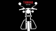 the yamaha logo on a black background