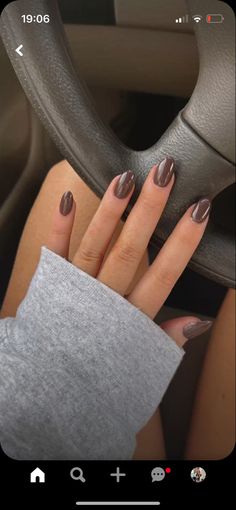 Unghie Sfumate, Cute Nails For Fall, Neutral Nails, Chic Nails, Short Acrylic Nails