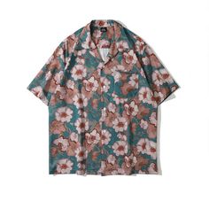 Lazy Vintage Floral Print Hawaiian Loose Shirt
Features：

 	Product ID:SS0022
 	Material:Polyester
 	Season:Summer
 	Color:Orange,Green,Purple,Dark Blue

Size Chat： Collar Shirt Men, Print Design Pattern, Floral Print Shirt, Vintage Floral Print, Loose Shirts, Floral Print Shorts, Streetwear Women, Floral Shirt, Collar Shirts