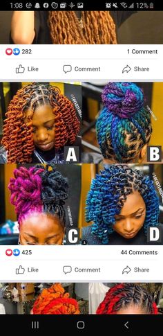 Dyed Dreads, Twist Cornrows, Dread Styles, Dreads Girl, Short Locs Hairstyles, Dreadlock Styles