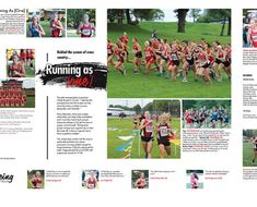 an article in the running journal features photos of runners and their numbers as they run