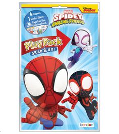 the amazing spider - man and his friends play pack grab & go is on display