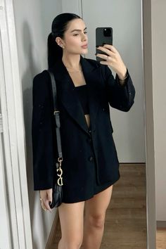 Outfit Informal, Outfits Night Out, Sixth Form Outfits, Girly Style Outfits, Date Night Outfit Ideas, Trendy Date Night Outfit, Night Outfit Ideas, Looks Party, Looks Black