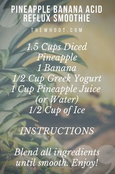 the pineapple banana acid recipe is shown with instructions for how to use it in this recipe