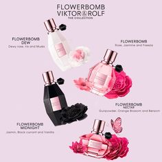 Flowerbomb - Viktor&Rolf | Sephora Viktor Rolf Perfume, Flowerbomb Viktor And Rolf, 2022 Perfume, Viktor And Rolf Flowerbomb, Flowerbomb Nectar, Flowerbomb Perfume, Perfect Perfume, Jasmine Perfume, Perfume Genius