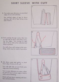 instructions for how to sew a handbag with the help of an instruction manual