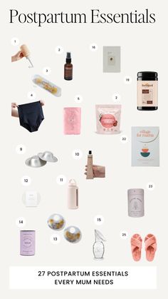 the top ten postpartum essentials for every mum needs