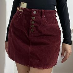 Questions? Leave A Comment Below! (Binj1) Casual Burgundy Mini Skirt, Casual Burgundy Mini Skirt For Spring, A Line Mini Skirt, Red Purple, Leave A Comment, Color Purple, Mini Skirt, Womens Skirt, A Line