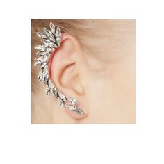 Sexy Sparkles Ear Cuffs Clip Wrap Earrings Stud Wrap Earrings Earrings Cuffs For Women And Girls Clip On The Ears Rhinestone Ear Cuff, Crystal Ear Cuff, Cartilage Jewelry, Feather Wings, Aquamarine Earrings, Gold Ear Cuff, Ear Earrings, Ear Cuff Earings, Vintage Punk