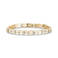 This luxury stainless steel bracelet features a unique link pattern and 6mm (0.23") wide construction, perfect for adding an elegant touch to any look. Embellished with cubic zirconia stones, it is a high-end piece that is sure to be a standout in any collection. Bracelet Argent, Precious Jewelry, Bracelet For Women, Steel Jewelry, Steel Bracelet, Stone Settings, Stainless Steel Bracelet, Link Bracelets, Womens Bracelets