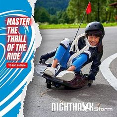 Rollplay Nighthawk Electric Ride On Toy for Ages 6 & Up is a great toy that our 6 year old loves. We think it would make a great gift for any child. It’s a super popular toy, and something our child really loves to play with. Electric Go Kart, Kids Ride On Toys, Custom License Plate, Toy Brand