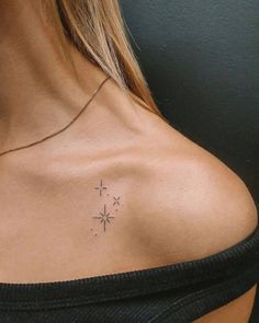 Collarbone Tattoos | Tattoofilter Basic Tattoos, Bone Tattoos, Men Tattoos, Petite Tattoos, Star Tattoo, Shoulder Tattoos For Women, Small Hand Tattoos, Collar Bone Tattoo