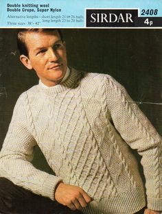 a man is wearing a sweater and posing for a magazine cover with his hands on his hips