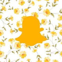 the snap icon surrounded by yellow flowers