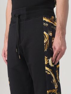 Pants VERSACE JEANS COUTURE Men color Black 1 Versace Pants, Couture Pants, Baroque Pattern, Pants For Men, Italian Fashion Designers, Versace Jeans Couture, Pants Men, Versace Jeans, Couture Collection