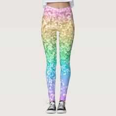 LGBT flag vibrant rainbow glitter sparkles Leggings | Zazzle Pastel Leggings, Sparkle Leggings, Unicorn Leggings, Glitter Rainbow, Unicorn And Glitter, Lgbt Flag, Rainbow Pastel, Words Prints, Rainbow Glitter