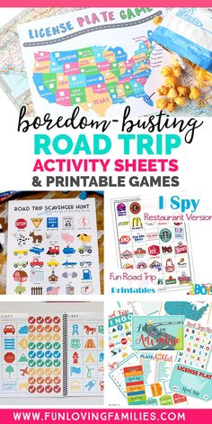 the ultimate road trip games for kids with free printables