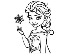 frozen princess holding a snowflake in her hand