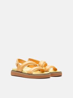 Women's Sandals | New Collection | HOFF Pastel Yellow, The Favorite, Slingback Sandal, Favorite City, Embossed Logo, Favorite Dress, Nappa Leather, Going To Work, Women's Sandals