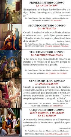 an image of the birth of jesus in spanish and english, with pictures of people