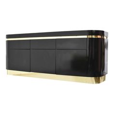 a black and gold cabinet against a white background