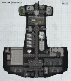 a drawing of a building with lots of windows and doors on the outside, as well as floor plans