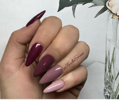 Nail Ideas Classy, Pink Black Nails, Black And White Nail, Teen Nails, Plum Nails, Bridesmaids Nails, Pink Gel Nails, Romantic Nails, Fall Gel Nails