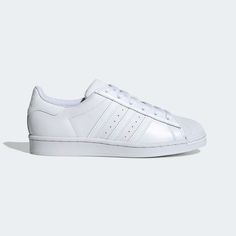 Women's Superstar All White Shoes | FV3285 | $100 - adidas US All White Shoes, Best White Sneakers, Superstar Shoes, Bold Shoes, Adidas Shoes Superstar, Superstars Shoes, Sergio Tacchini, Shoe Show, Adidas Superstar Sneaker