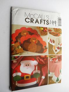 a book with pictures of santa claus and other christmas decorations