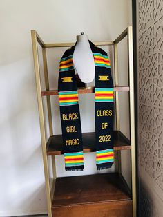 Excited to share this item from my #etsy shop: Graduation Stole Black Girl Magic Custom Kente Class of 2022 Sash #graduation #customizestole2022 #customkentestole #classof2022stole Silhouette Tutorials, Senior Photoshoot, Hooded Scarf, Class Of 2024, Wedding Pins