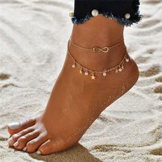 Summer Fashion Crystal Pineapple Anklets Female Barefoot Crochet Sandals Foot Jewelry Bead Ankle Tassel Anklet, Rhinestone Anklet, Star Anklet, Crochet Barefoot Sandals, Summer Beach Jewelry, Beaded Ankle Bracelets, Leg Chain, Foot Bracelet, Beaded Ankle