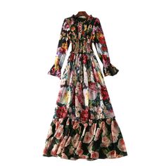 Maxi Dress Stores, Holiday Maxi Dress, Runway Dresses, Chiffon Ruffle, Women Maxi, Ruffled Maxi Dress, Long Sleeve Maxi, Garden Toys, Types Of Skirts