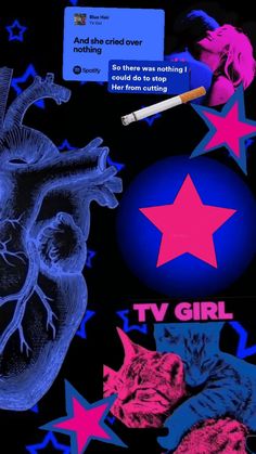 #matching #tvgirl Tv Girl Painting Ideas, Tv Girl Matching Wallpaper, Tv Girl Painting, Queer Wallpaper Aesthetic, Tv Girl Wallpaper, Realistic Wallpaper, Y2k Posters, Music Collage, Tv Girl