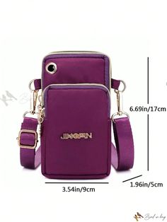 Bird in Bag - Compact Stylish Cellphone Bag: Multipurpose Crossbody Bag for Outdoor Activities, Ladies Casual Handbag with Card Holder and Wallet Multifunctional Pouch Shoulder Bag With Mobile Phone Holder, Multifunctional Shoulder Pouch With Mobile Phone Bag, Multifunctional Large Capacity Phone Pouch Bag, Purple Phone Bag With Cell Phone Pocket, Purple Crossbody Phone Bag With Cell Phone Pocket, Multifunctional Large Capacity Phone Bag, Multifunctional Large Capacity Phone Pouch, Functional Rectangular Phone Bag With Large Capacity, Functional Phone Shoulder Bag With Cell Phone Pocket